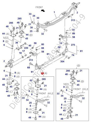 Шкворня ремкомплект ISUZU CYZ51-52/FVR34